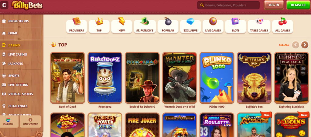 Erleben Sie Spannung und Unterhaltung im BillyBets Online Casino Erleben Sie Spannung und Unterhaltung im BillyBets Online Casino